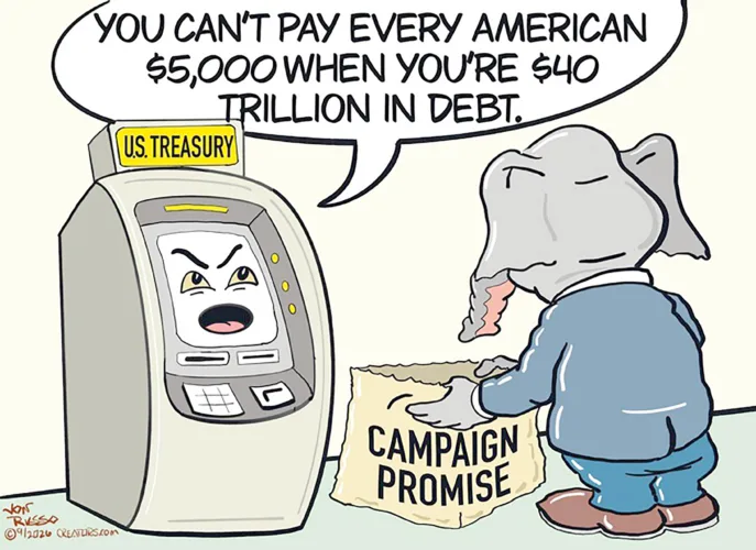 Editorial cartoon for Sept. 14, 2026